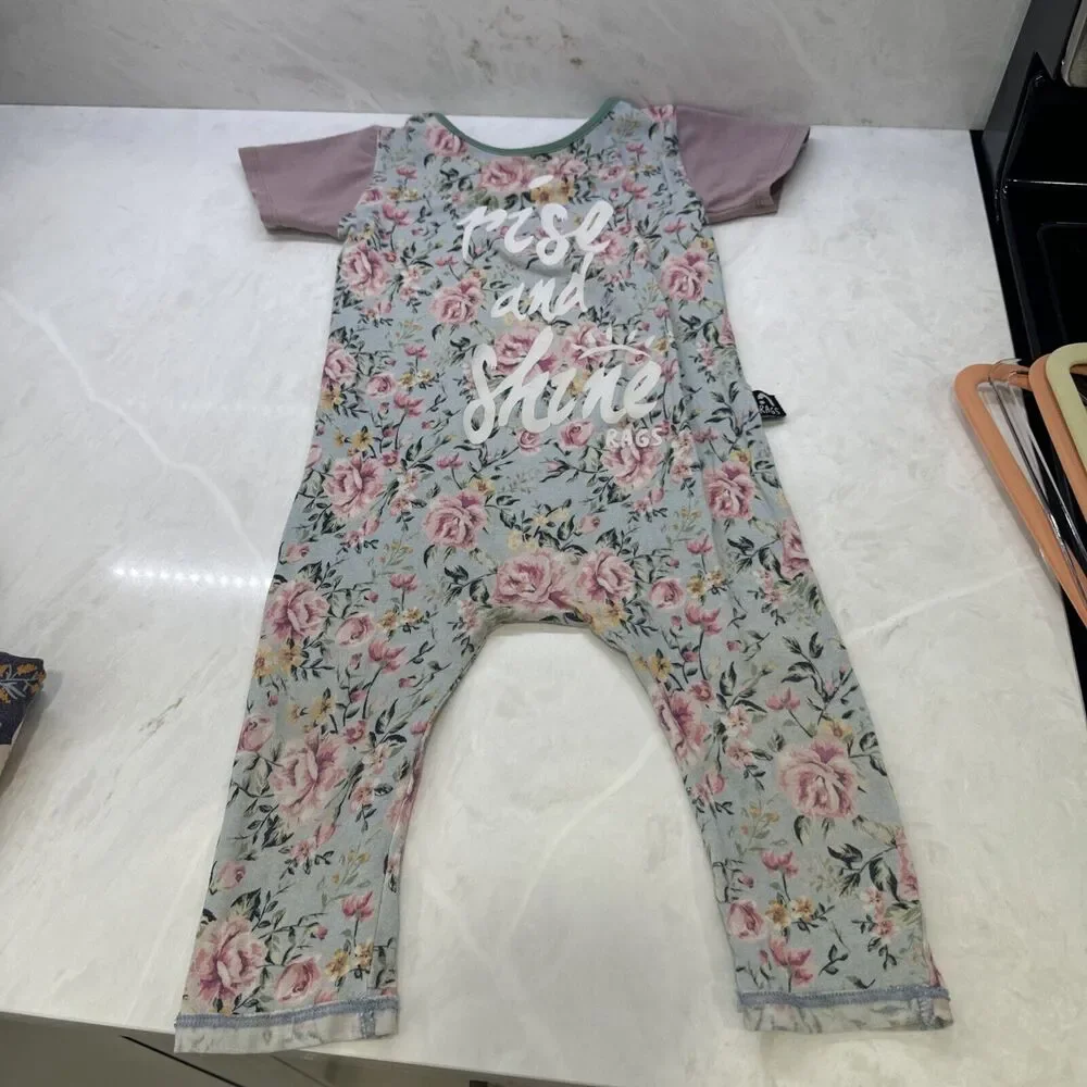 Rags Lot Of 4 Outfits Toddler Size 12 To 24 Months One Piece Floral Stretchy